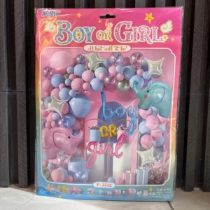 arco de globos revelaciÓn de gÉnero incluye fondo