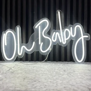 aviso neon flex oh baby