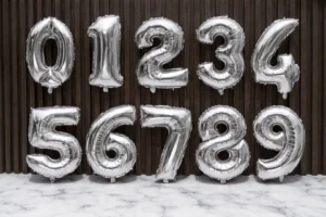 globo 32’ foil numero plata