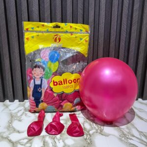 globo r12 x 50 unidades fucsia satinada